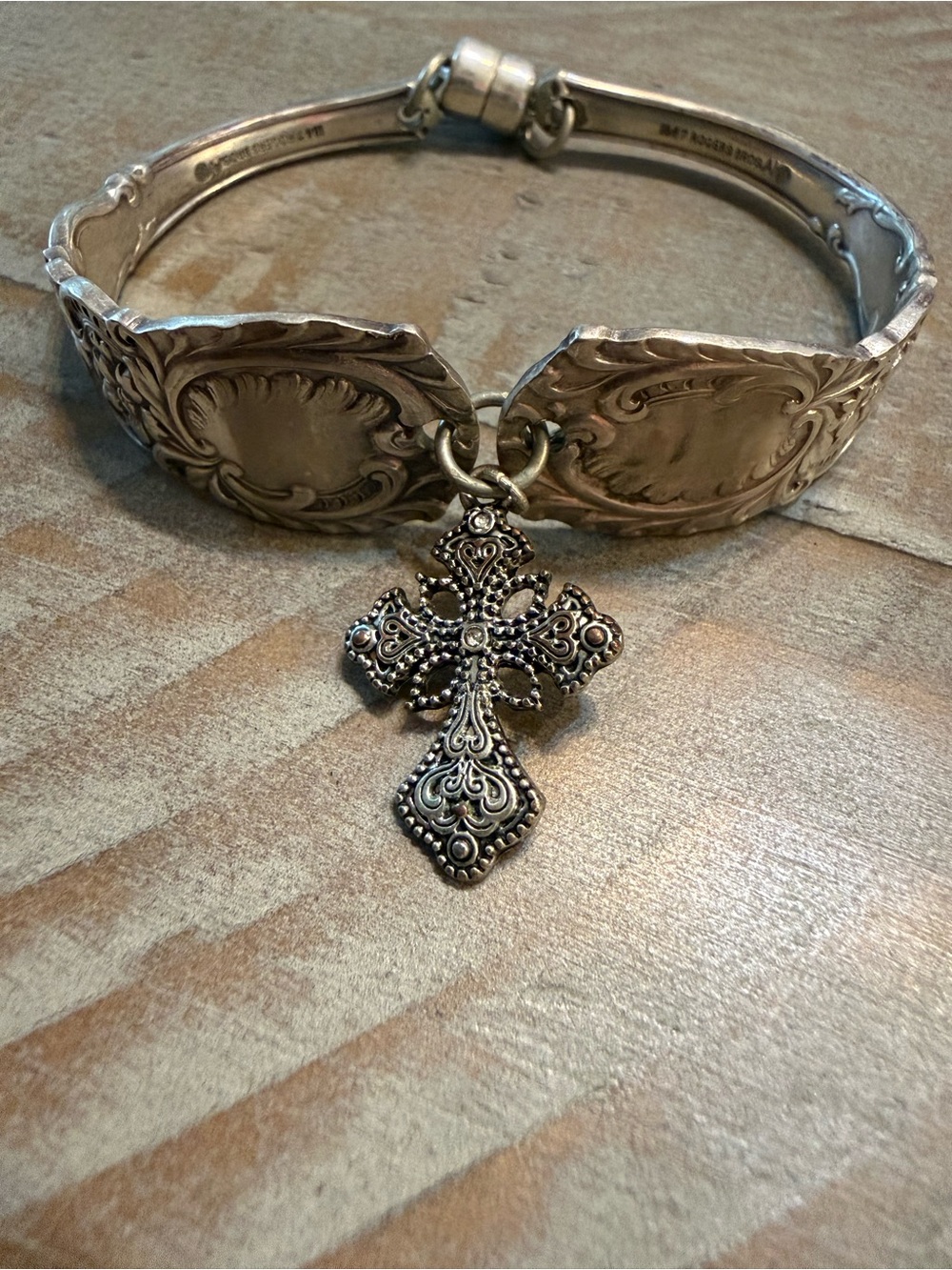 Vintage Silverplated 1847 Rogers Bros Spoon Bracelets Upcycled